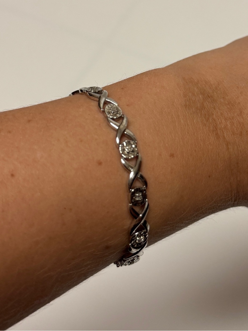 Sterling Silver XO Bracelet